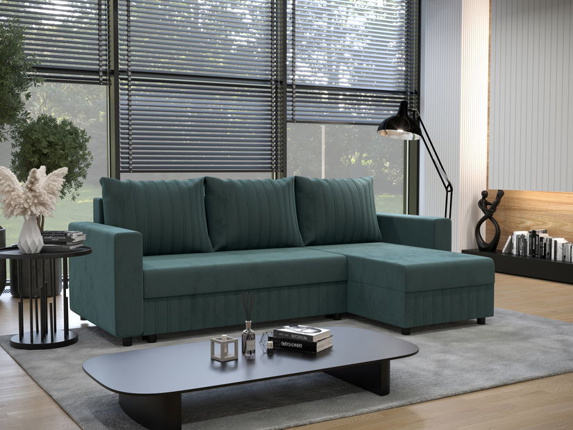 Rohová sedacia súprava Peak L (zelená) (P)