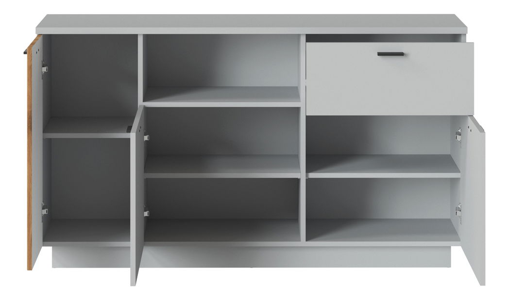 Comodă Veresa K02 (Cenușă + Stejar coast evoke)