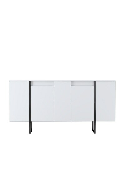 Mobilier living Luna (Alb + Negru)