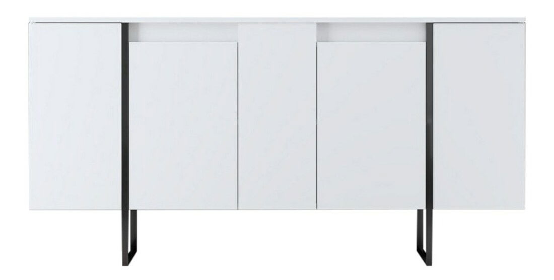 Zostava nábytku do obývacej izby Luna 1 (Biela + Čierna)