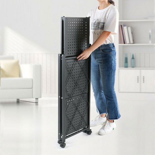 Raft de bucătărie cu roți Ricos 1 (negru)