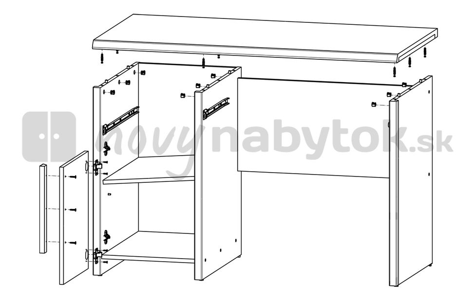 Masă PC Carl BIU/120
