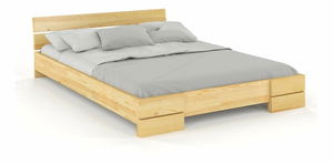 Manželská posteľ 200 cm Naturlig Lorenskog (borovica)