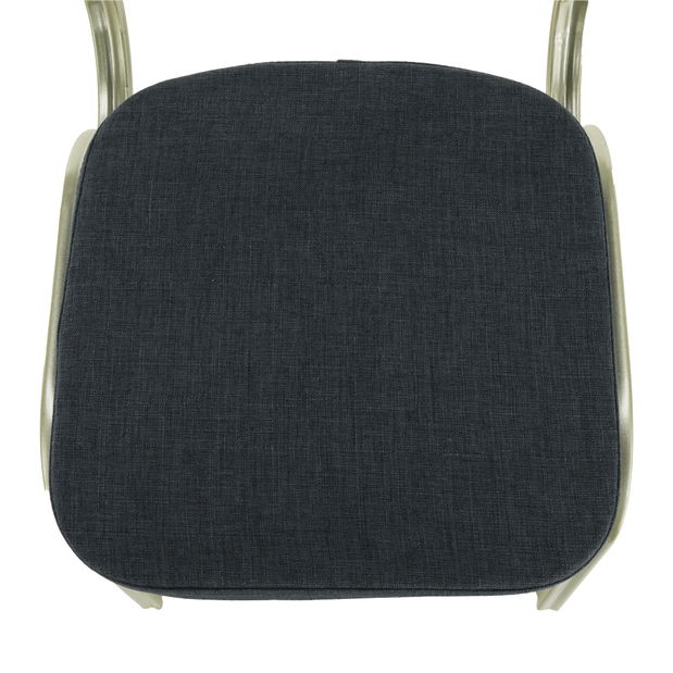 Scaun de sufragerie (6 buc.) Zoni (gri + champagne) *resigilate