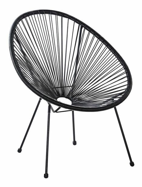 Kerti bútor szett ALVAREZ II (fekete) (2 fő részére)