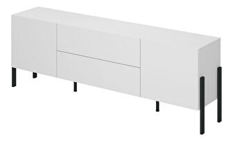 TV asztal/szekrény Kjukon 200 (matt fehér)