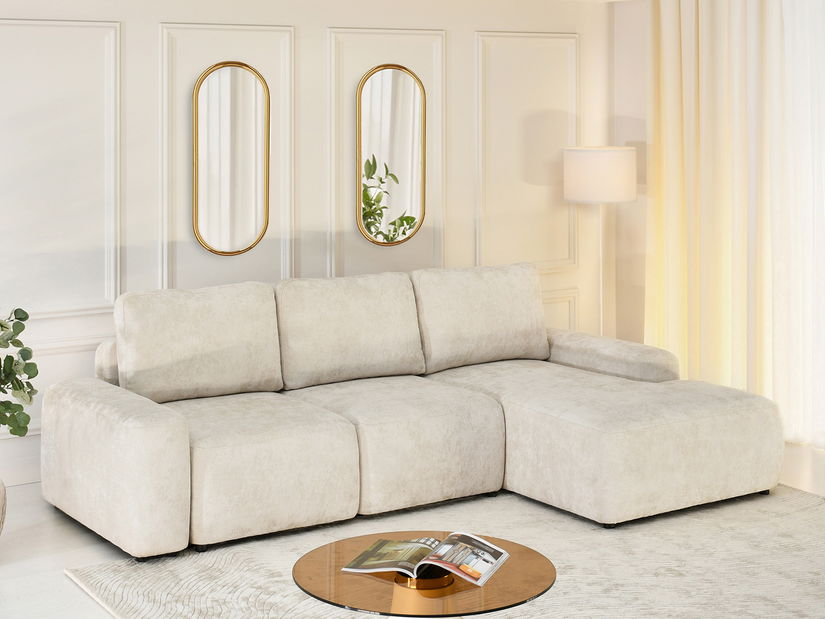 Sarokkanapé Alguna (krém + fekete)