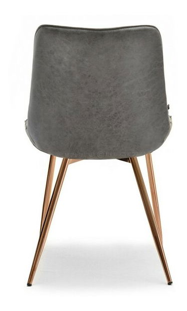 Stolička Aron (sivá + medená)