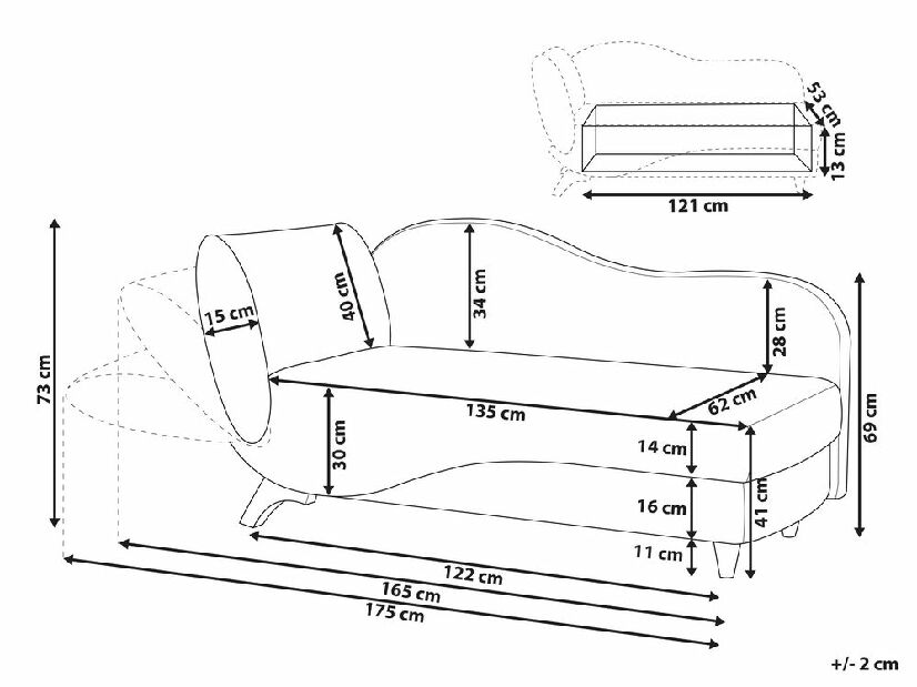 Sofa Merry (bež) (L)