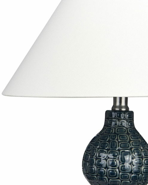 Stolná lampa Matza (modrá + biela)