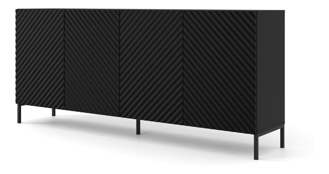 Ormarić Surfy 4D (bijela + crna)