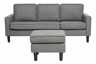 Sofa trosjed Arran (svijetlo siva) (s tabureom)