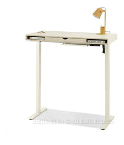 PC stolík s nastaviteľnou výškou Occott 120 (krémová)