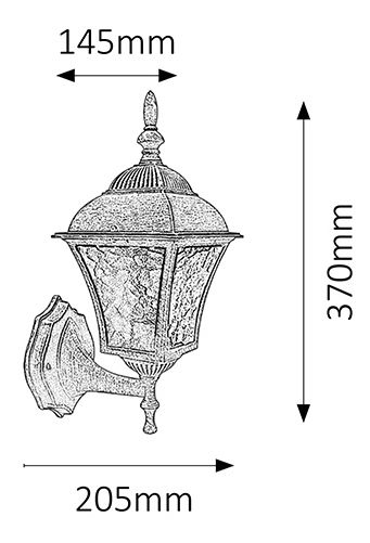 Vanjska svjetiljka Toscana 8397 (antička srebrna)