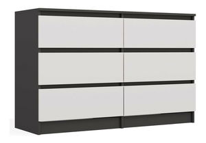 Komoda Musecalo 6 120 (antracit + bijela)