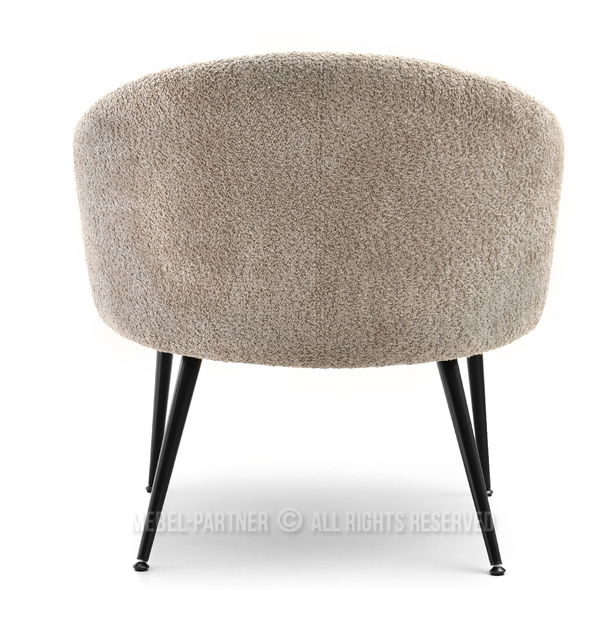 Kreslo Carma F (tmavobéžová + čierna)