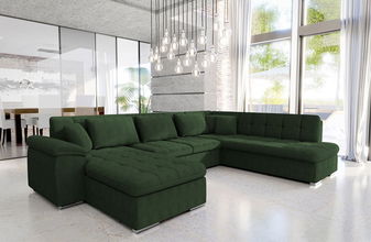 Colțar în formă de U Talia  (verde închis)