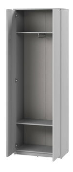 Šatníková skriňa 2D Semplo SM 01 (sivá) 