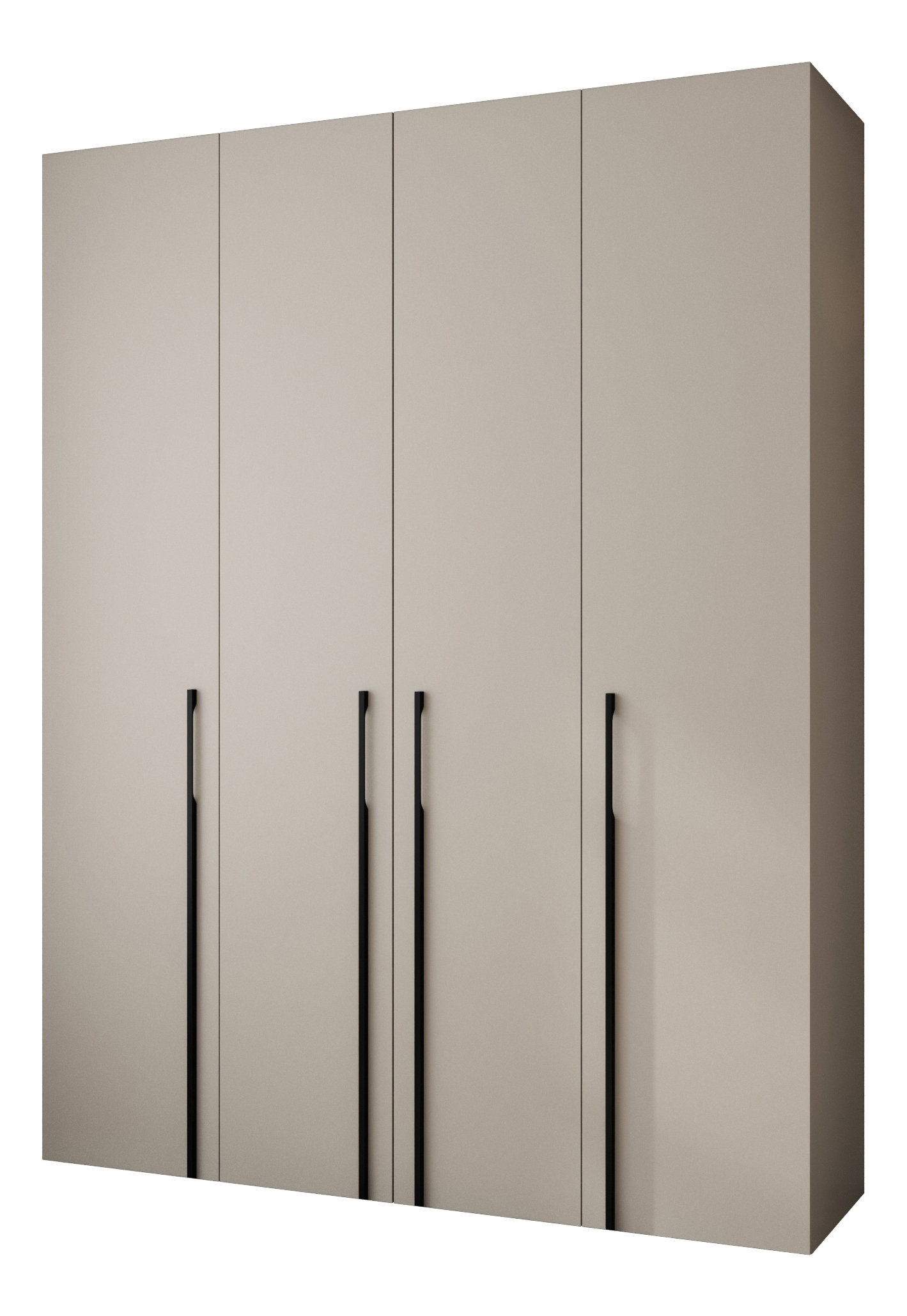 Šatníková skriňa 190 cm Carmela 40-3 (kašmír + čierna)