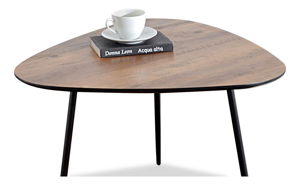 Măsuță de cafea Rossi Xl (nuc + negru)