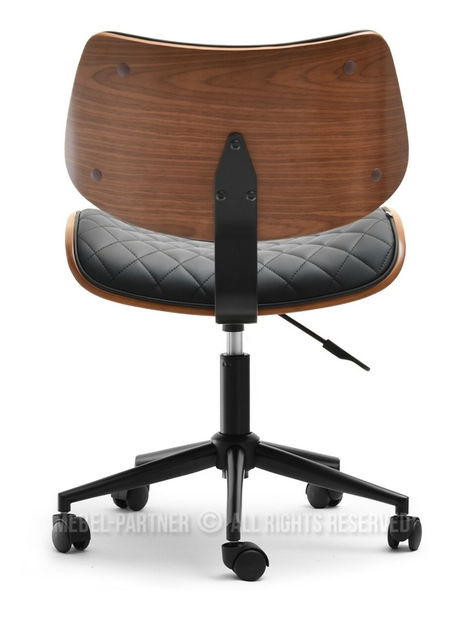 Scaun Brunko (nuc negru + crom)