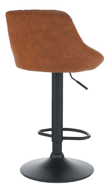 Barová stolička Teken (koňaková + čierna)