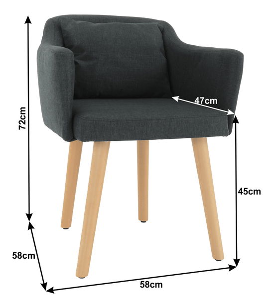 Fotoliu Denton (Gri)