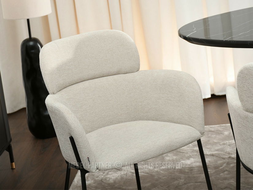 Scaun sufragerie Bastante (bej + negru)