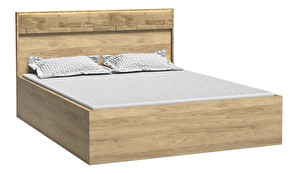Maželská posteľ 160 cm Milley 09 (s roštom) (hikora)