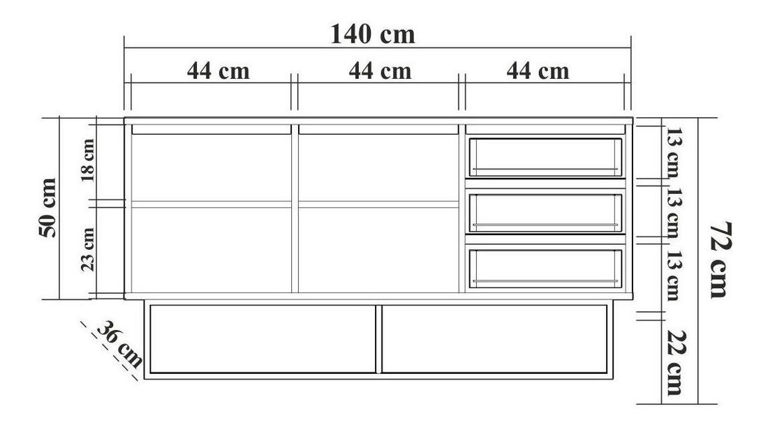 Set mobilier living Laxi 15 (nuc + negru)