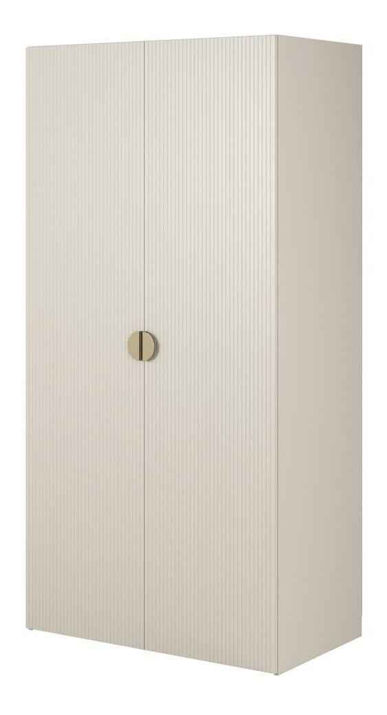 Ruhásszekrény Moonie XIII (szürkés bézs + fehér)