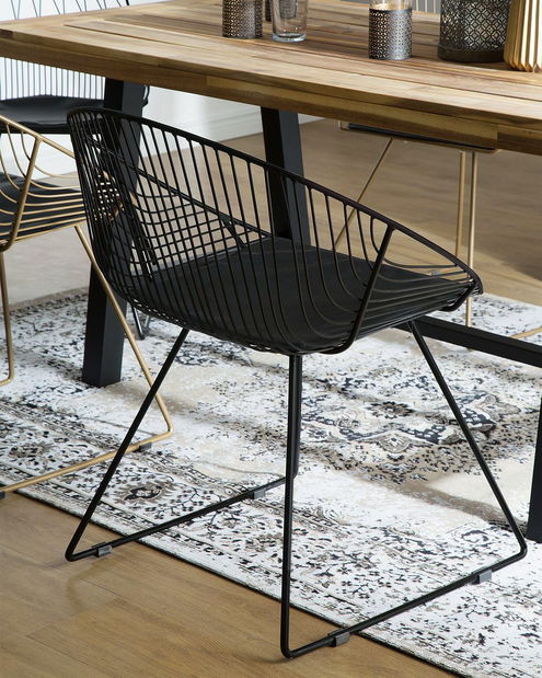 Set 2ks. jedálenských stoličiek Auron (čierna)