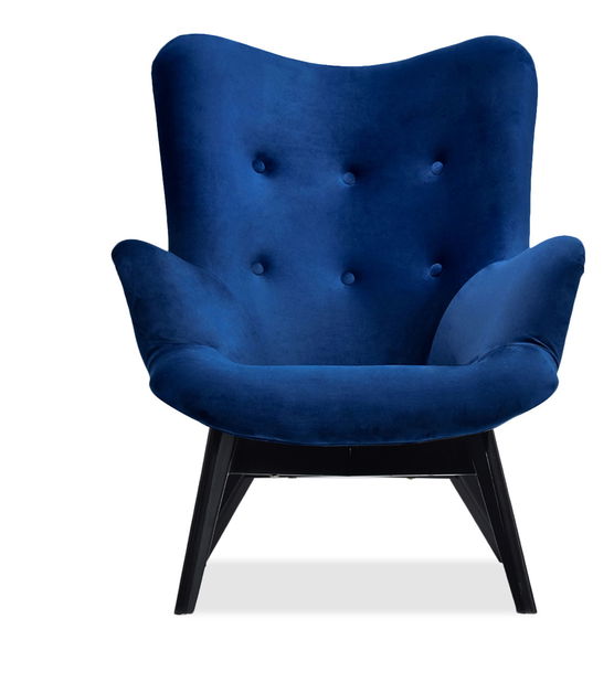 Relaxačné kreslo Florentino (tmavomodrá + čierna)