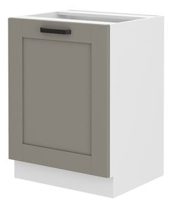 Dolná kuchynská skrinka Lucid 60 D 1F BB (claygrey + biela)