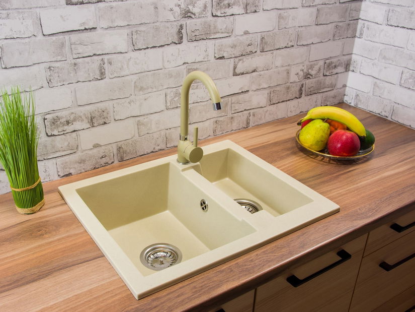 Mosogató Yagma (bézs) (csaplyuk nélküll) (B)