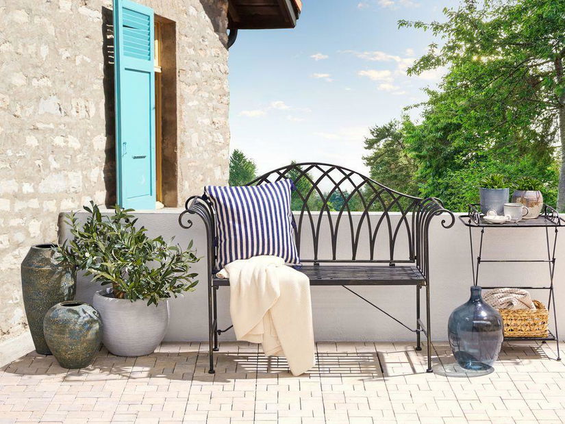 Vrtna klupa Milza (crna)