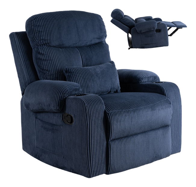 Polohovacie kreslo Trigesimo (námornícka modrá) 