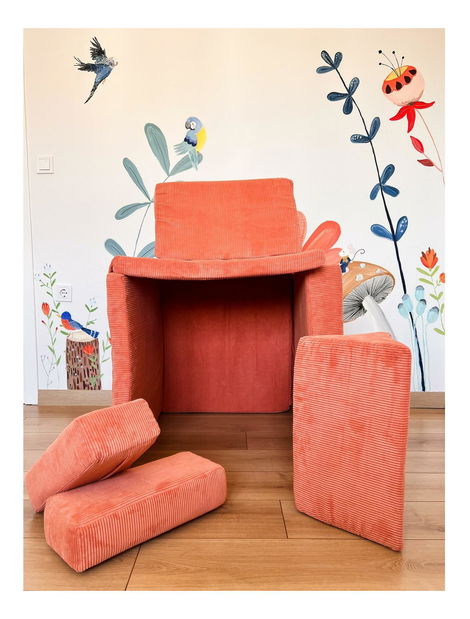 Kétszemélyes kanapé Puella (narancssárga)