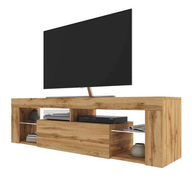 Dulap TV Bionca (cu iluminat) (stejar lancaster)