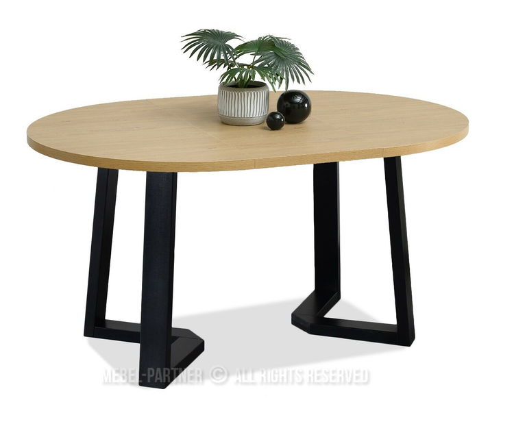 Masă sufragerie Aceptar (stejar + crem)