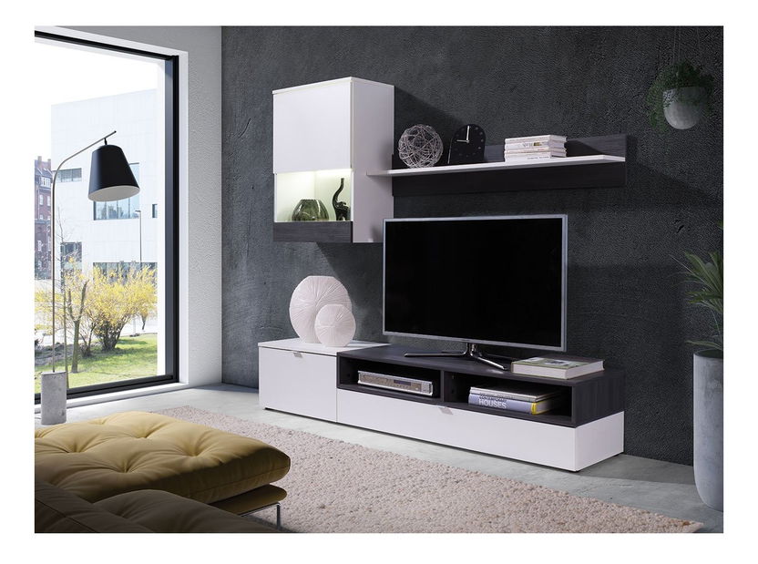 Nappali bútor Jammy (fehér + sötétfenyő)