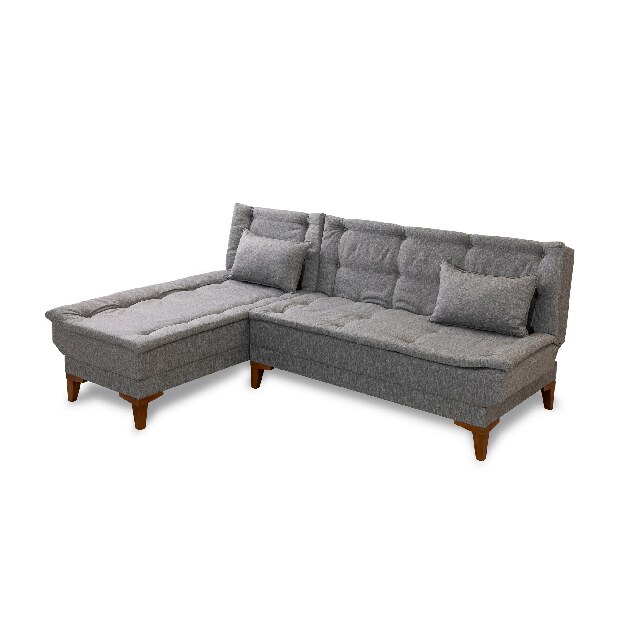 Kutna sofa na razvlačenje Syrma (siva) (L)