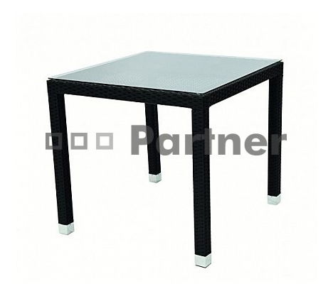 Záhradná zostava Napoli I. 1+4 (čierna) (um. Ratan)