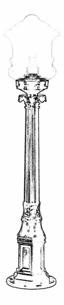 Vonkajšie podlahové svietidlo Wendy (čierna)