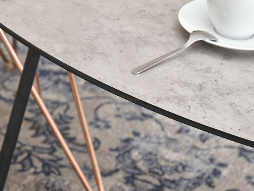 Măsuță de cafea Petal Zest Xl (alb + negru)