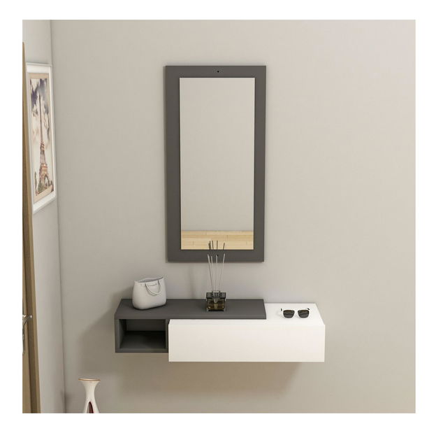 Polc Sepona (antracit + fehér) 