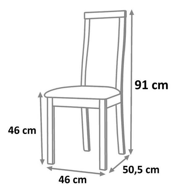 Jedálenská stolička Alfonzo 1 dub sonoma
