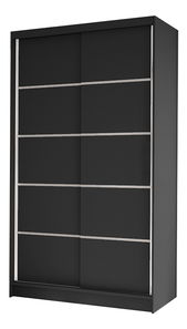 Ruhásszekrény Delana IV (fekete)