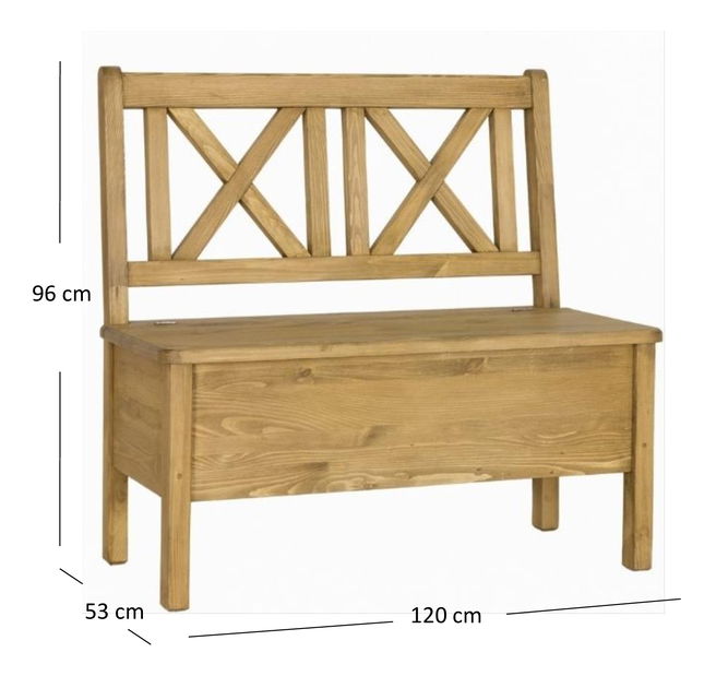 Dohányzóasztal Charla (méz fenyő)