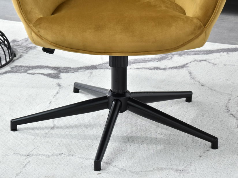 Fotelja Truni (zlatna + crna)